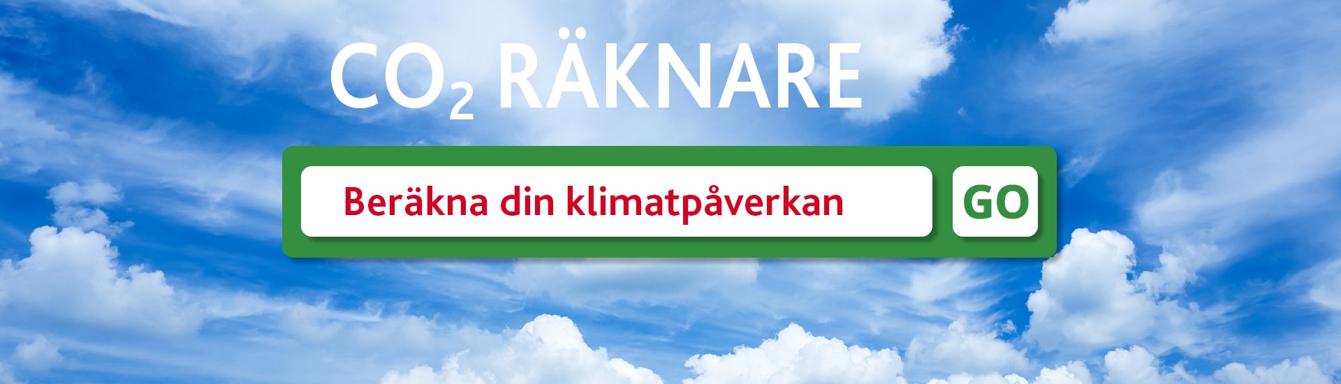 Beräkna din klimappåverkan